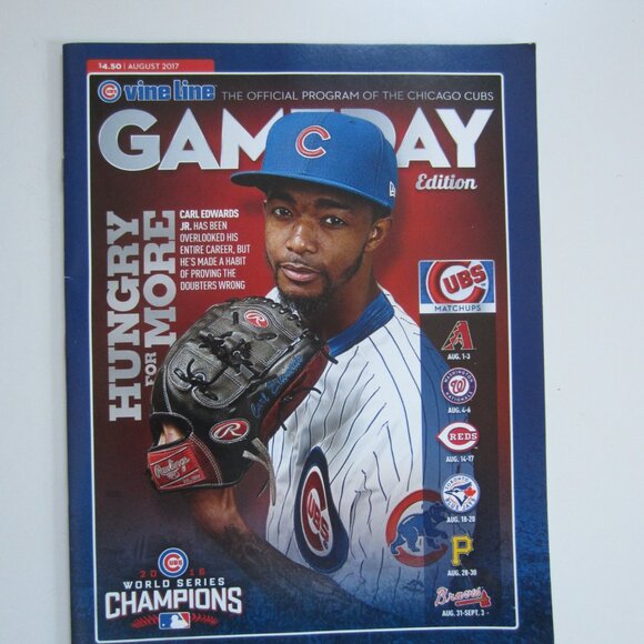 Lot 9 CHICAGO CUBS Collectible Yearbooks, Scorecards, Game Day, Book - Picture 7 of 14